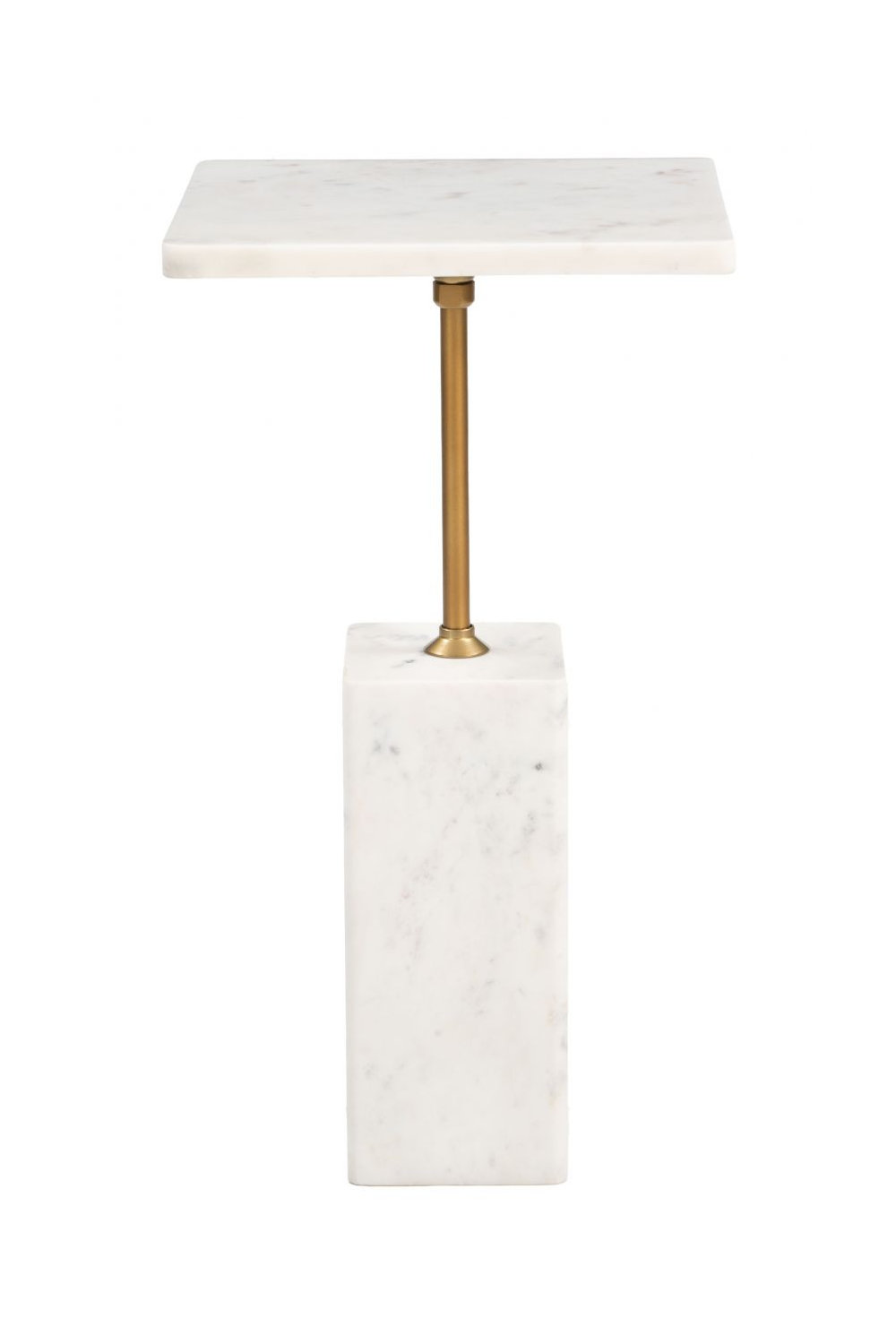   Square White Marble Side Table | Oroa.com