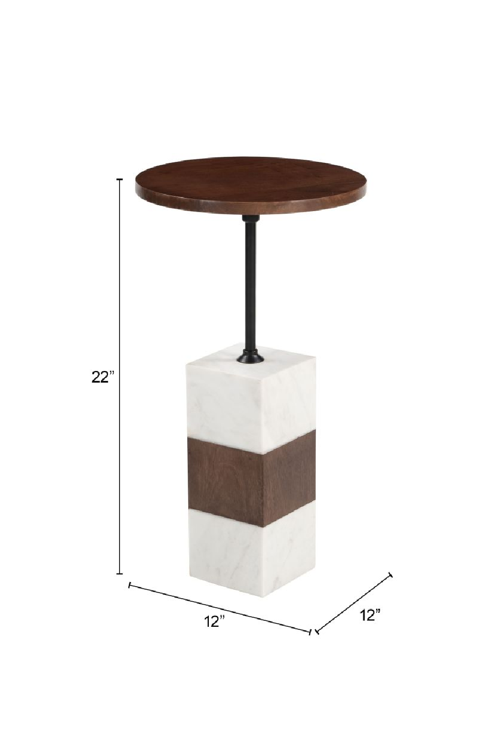  Mango Wood Side Table | Oroa.com