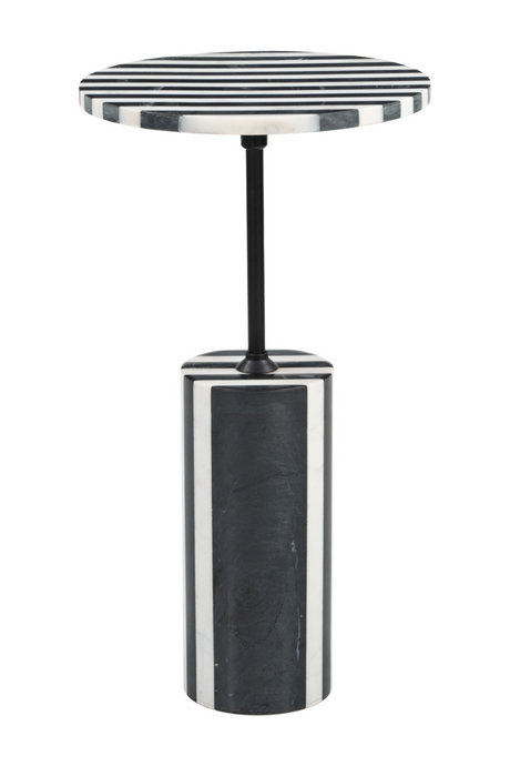   Stripes Marble Side Table | Oroa.com
