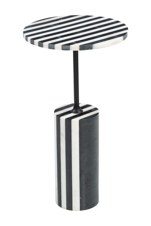   Stripes Marble Side Table | Oroa.com