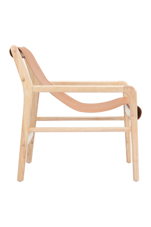   Tan Leather Accent Chair | Oroa.com