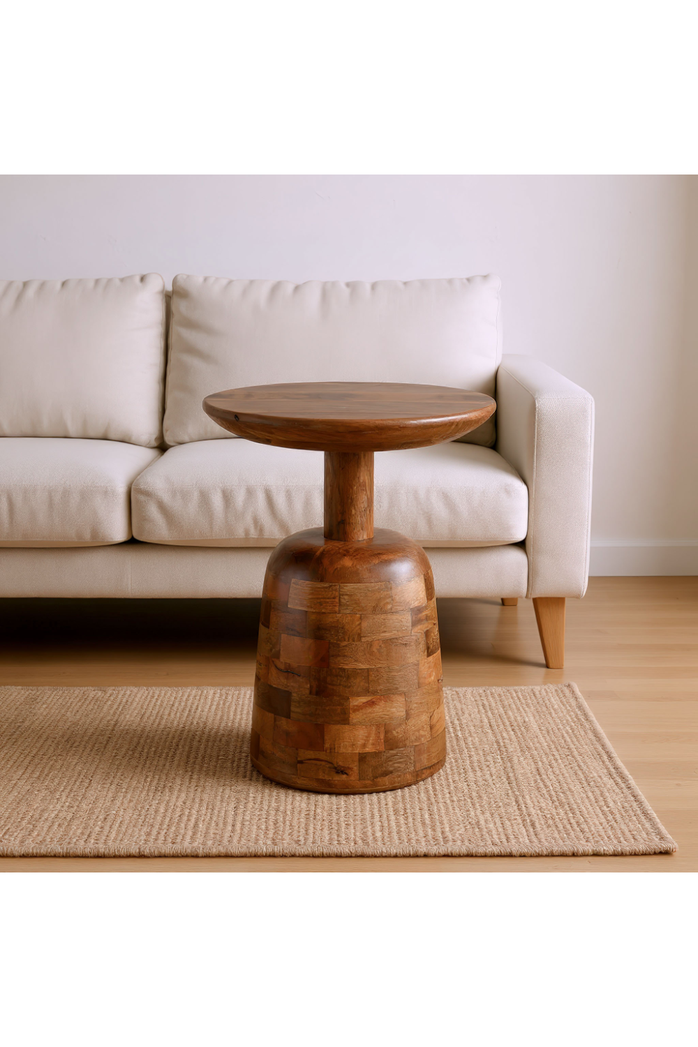   Mango Wood Modern Side Table | Oroa.com