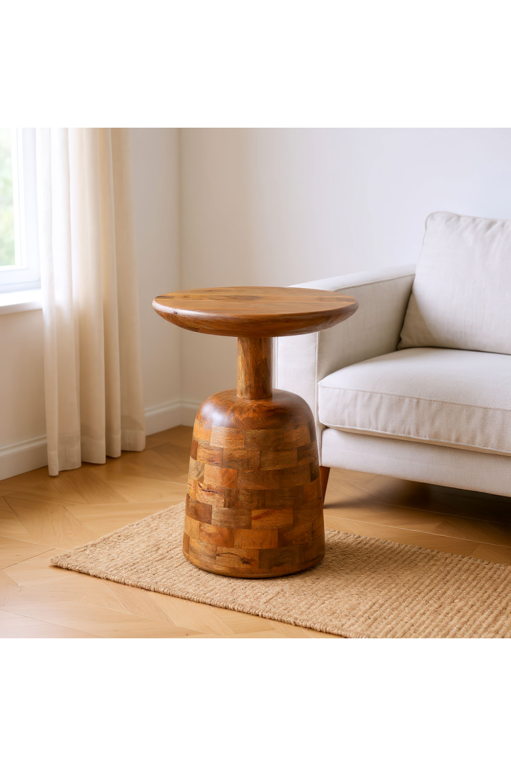   Mango Wood Modern Side Table | Oroa.com