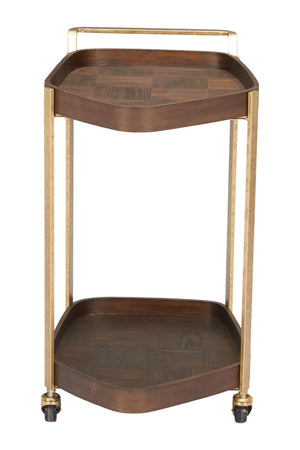   Walnut Veneer Bar Cart | Oroa.com