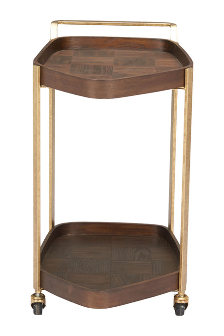   Walnut Veneer Bar Cart | Oroa.com