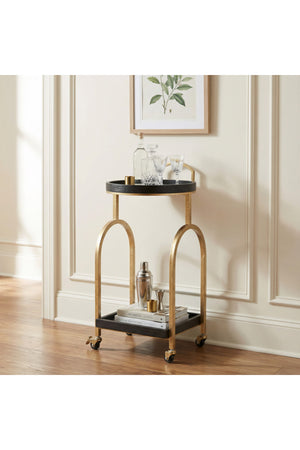   Black Oak Bar Cart | Oroa.com