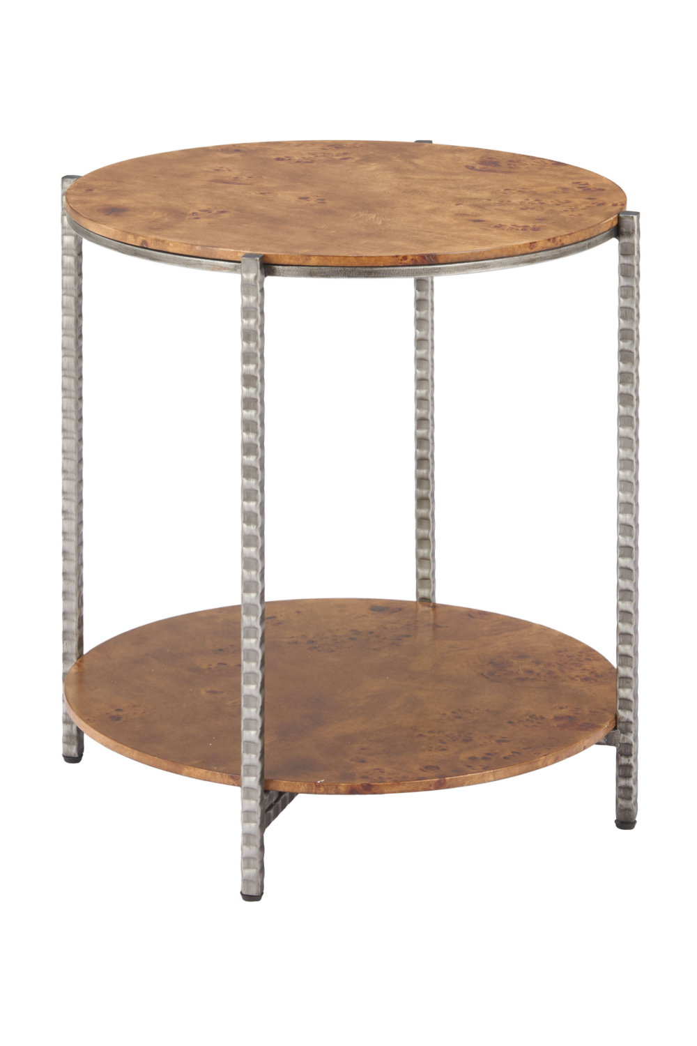   Burl Veneer 2-Layer Side Table | Oroa.com