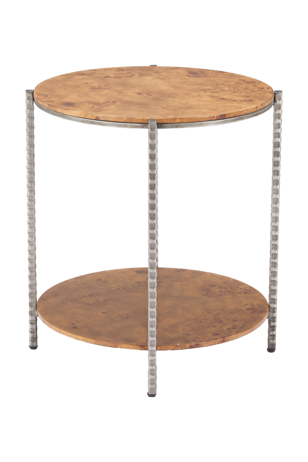   Burl Veneer 2-Layer Side Table | Oroa.com