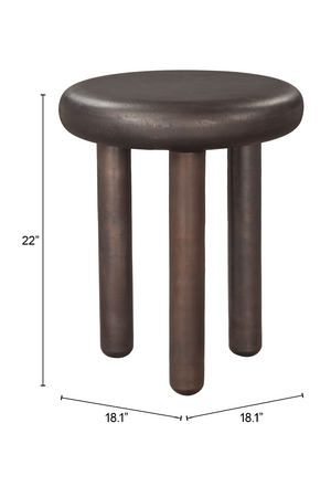  Bronze Round Side Table | Oroa.com