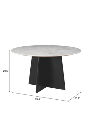   Round White Dining Table | Oroa.com