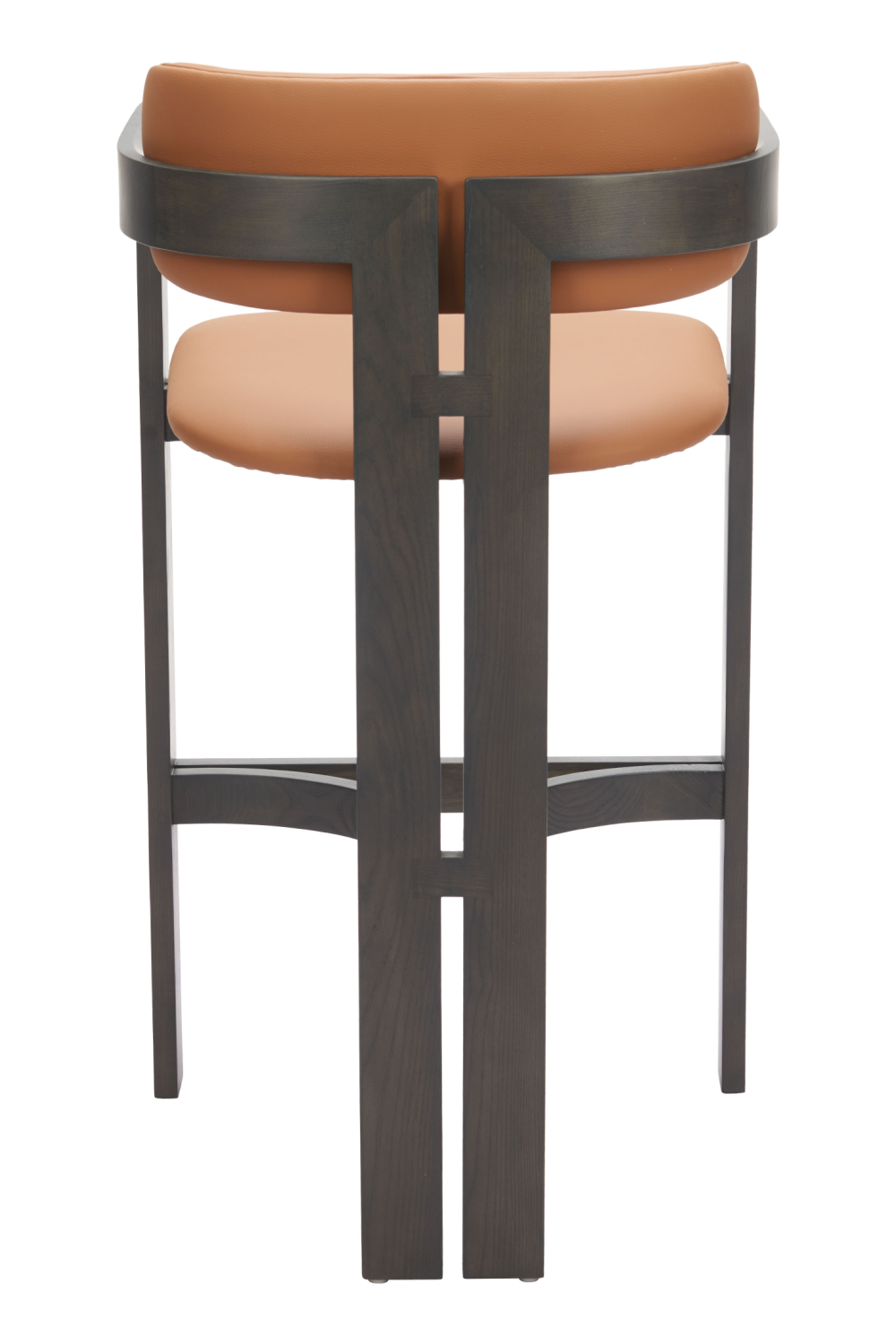   Wood Framed Brown Bar Stool | Oroa.com