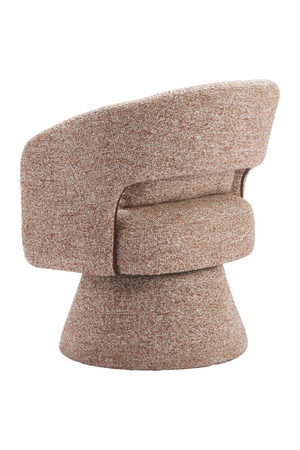   Speckled Brown Shearling Swivel Chair | Oroa.com