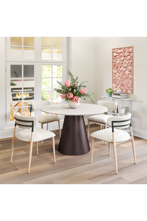   Gray Fabric Armless Dining Chairs (2) | Oroa.com