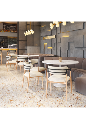   Gray Fabric Armless Dining Chairs (2) | Oroa.com