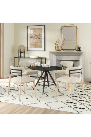   Gray Fabric Armless Dining Chairs (2) | Oroa.com