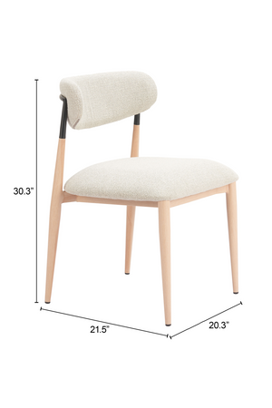   Gray Fabric Armless Dining Chairs (2) | Oroa.com