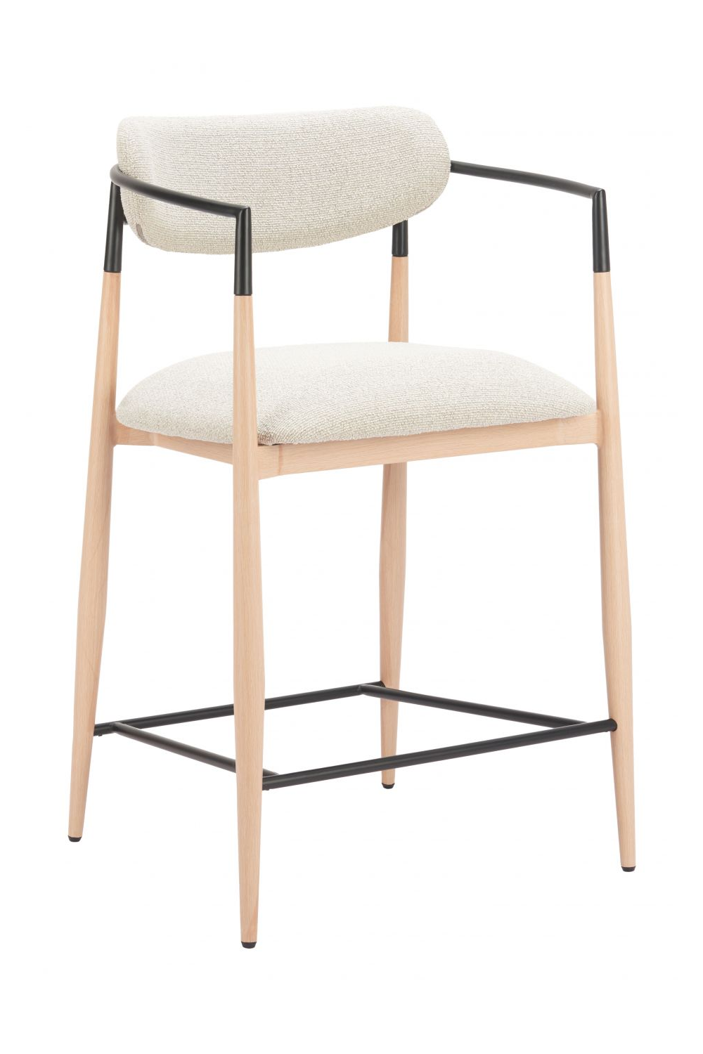   Gray Fabric Modern Counter Stool | Oroa.com