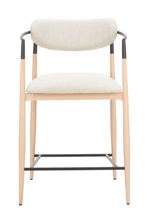   Gray Fabric Modern Counter Stool | Oroa.com