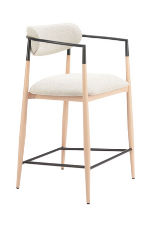   Gray Fabric Modern Counter Stool | Oroa.com
