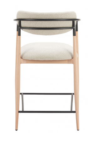  Gray Fabric Modern Counter Stool | Oroa.com