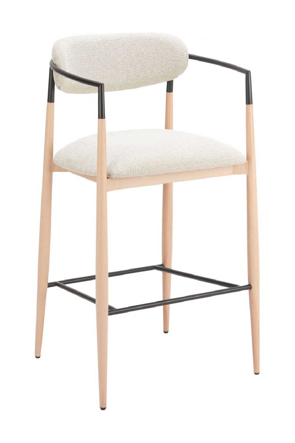   Gray Fabric Modern Bar Stool | Oroa.com