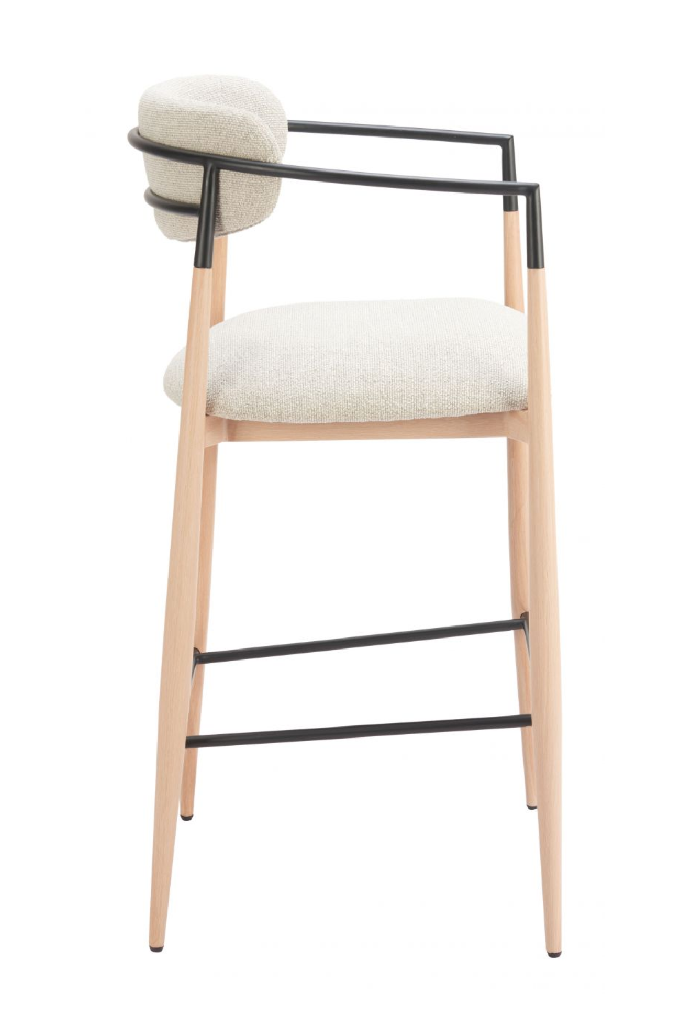   Gray Fabric Modern Bar Stool | Oroa.com