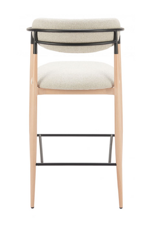   Gray Fabric Modern Bar Stool | Oroa.com