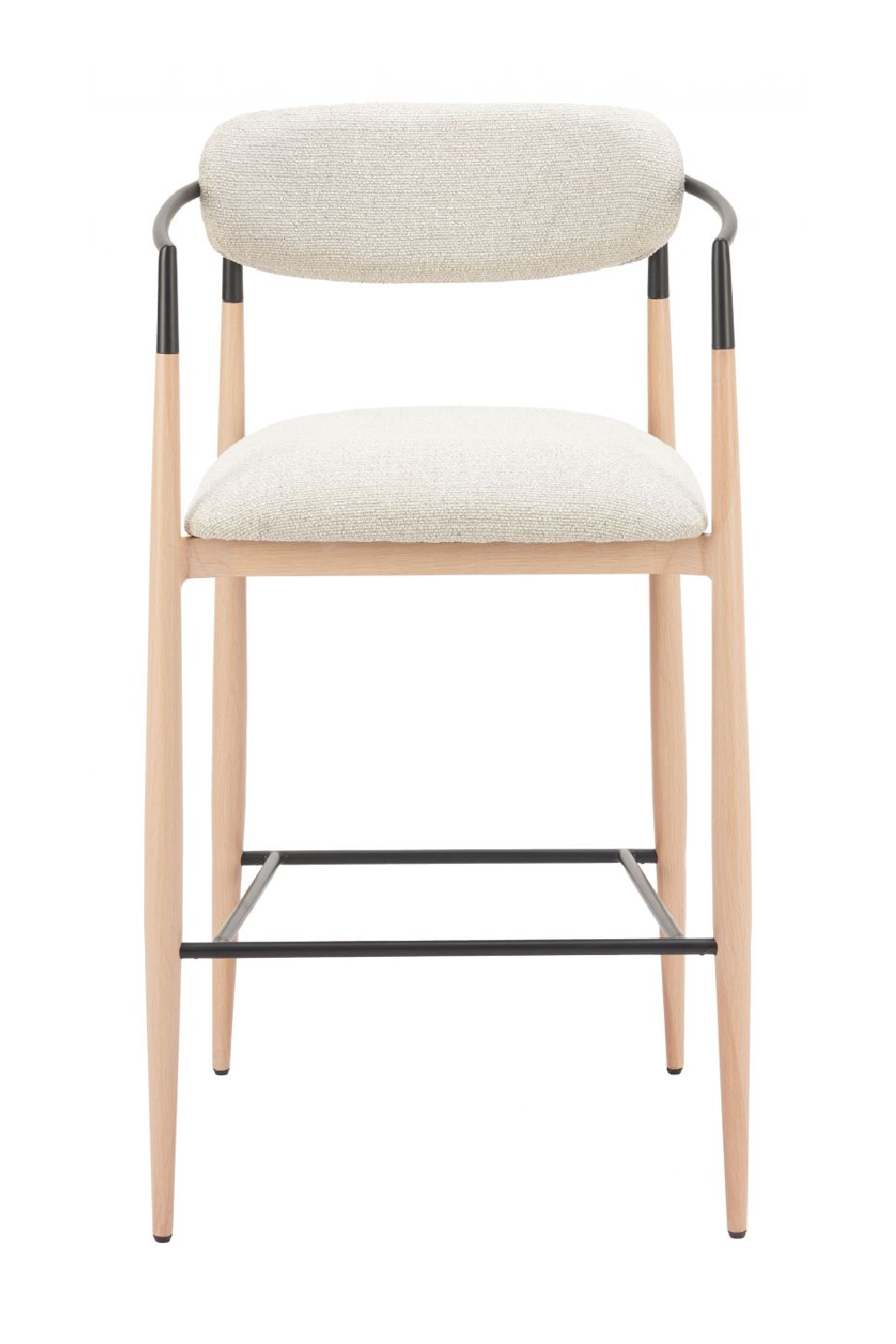  Gray Fabric Modern Bar Stool | Oroa.com
