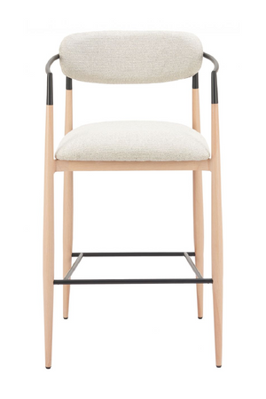   Gray Fabric Modern Bar Stool | Oroa.com