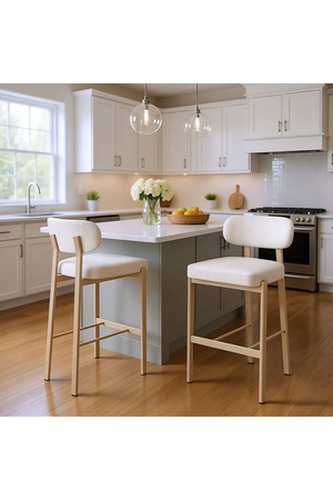   Gray Textured Weave Bar Stools (2) | Oroa.com