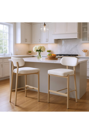   Gray Textured Weave Bar Stools (2) | Oroa.com