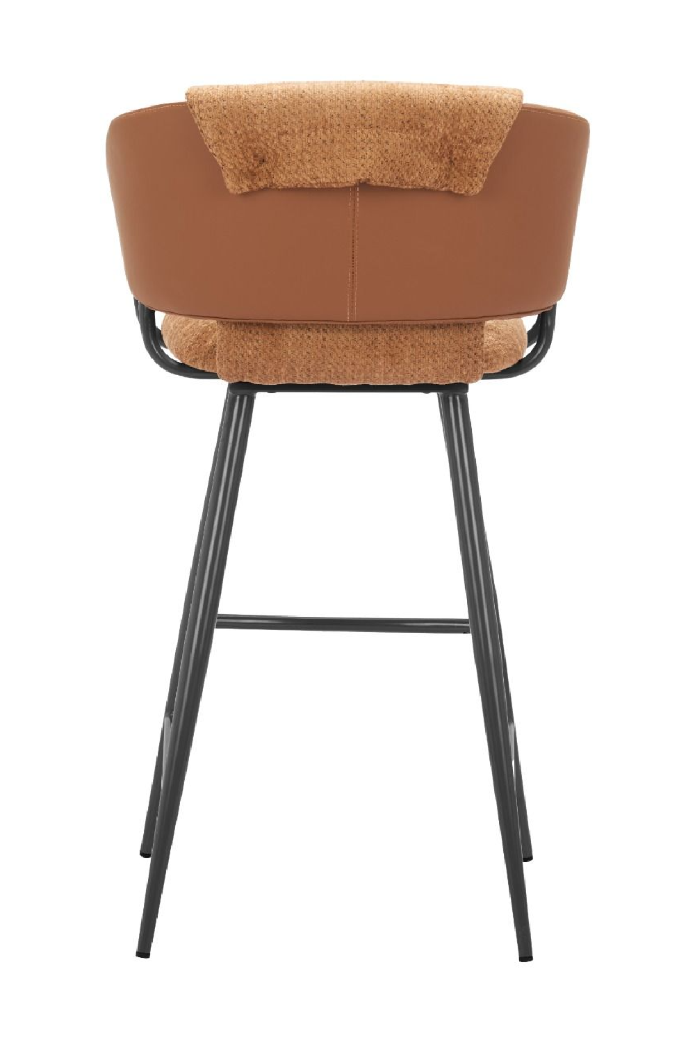   Brown Leather Bar Stools (2) | Oroa.com