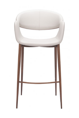  Beige Cut-Out Back Bar Stool | Oroa.com