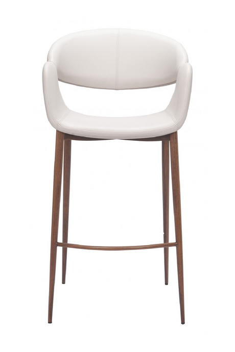   Beige Cut-Out Back Bar Stool | Oroa.com