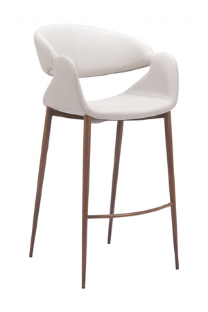   Beige Cut-Out Back Bar Stool | Oroa.com