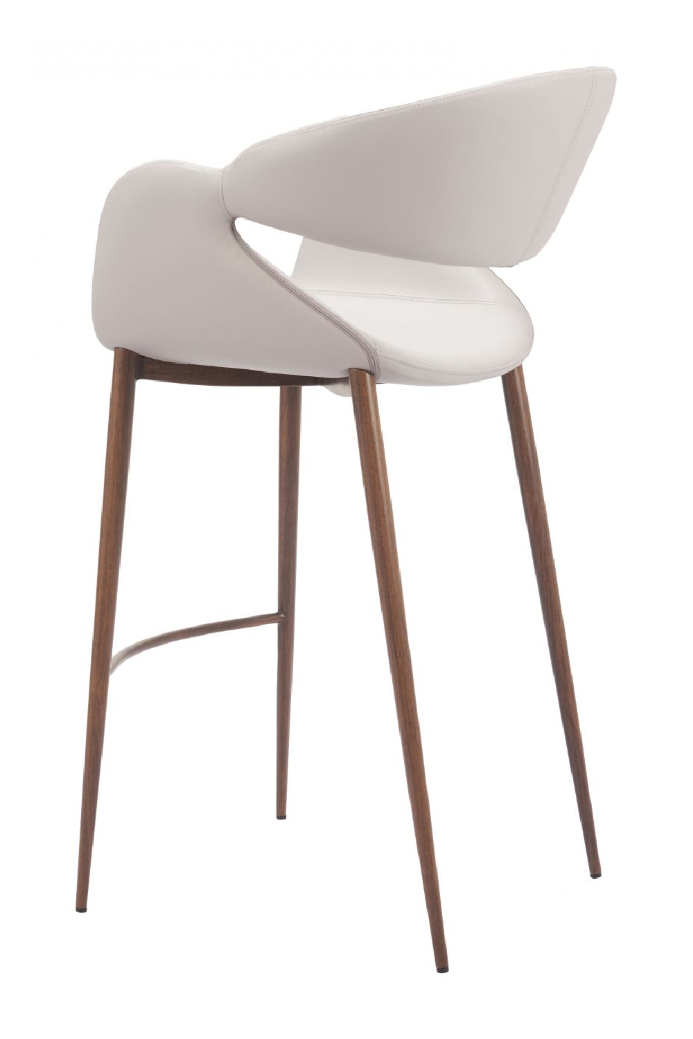   Beige Cut-Out Back Bar Stool | Oroa.com
