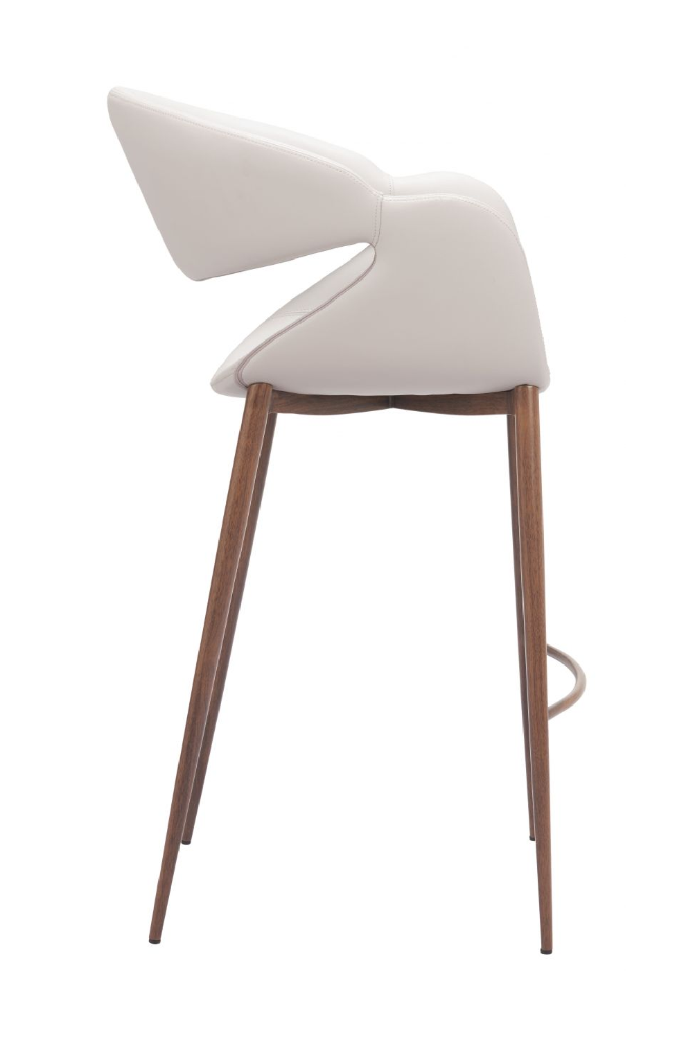   Beige Cut-Out Back Bar Stool | Oroa.com