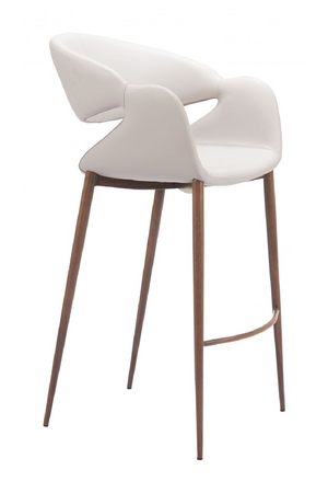   Beige Cut-Out Back Bar Stool | Oroa.com