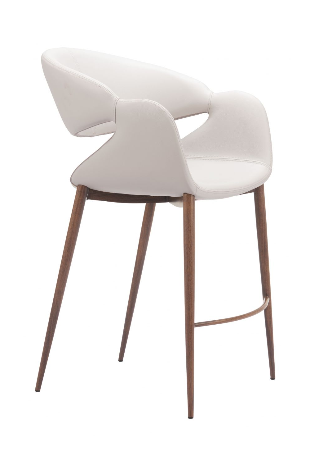   Beige Cut-Out Back Counter Stool | Oroa.com