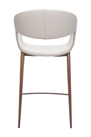   Beige Cut-Out Back Counter Stool | Oroa.com