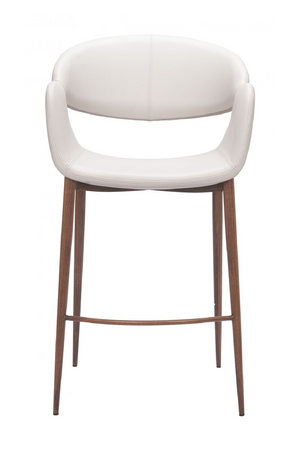   Beige Cut-Out Back Counter Stool | Oroa.com