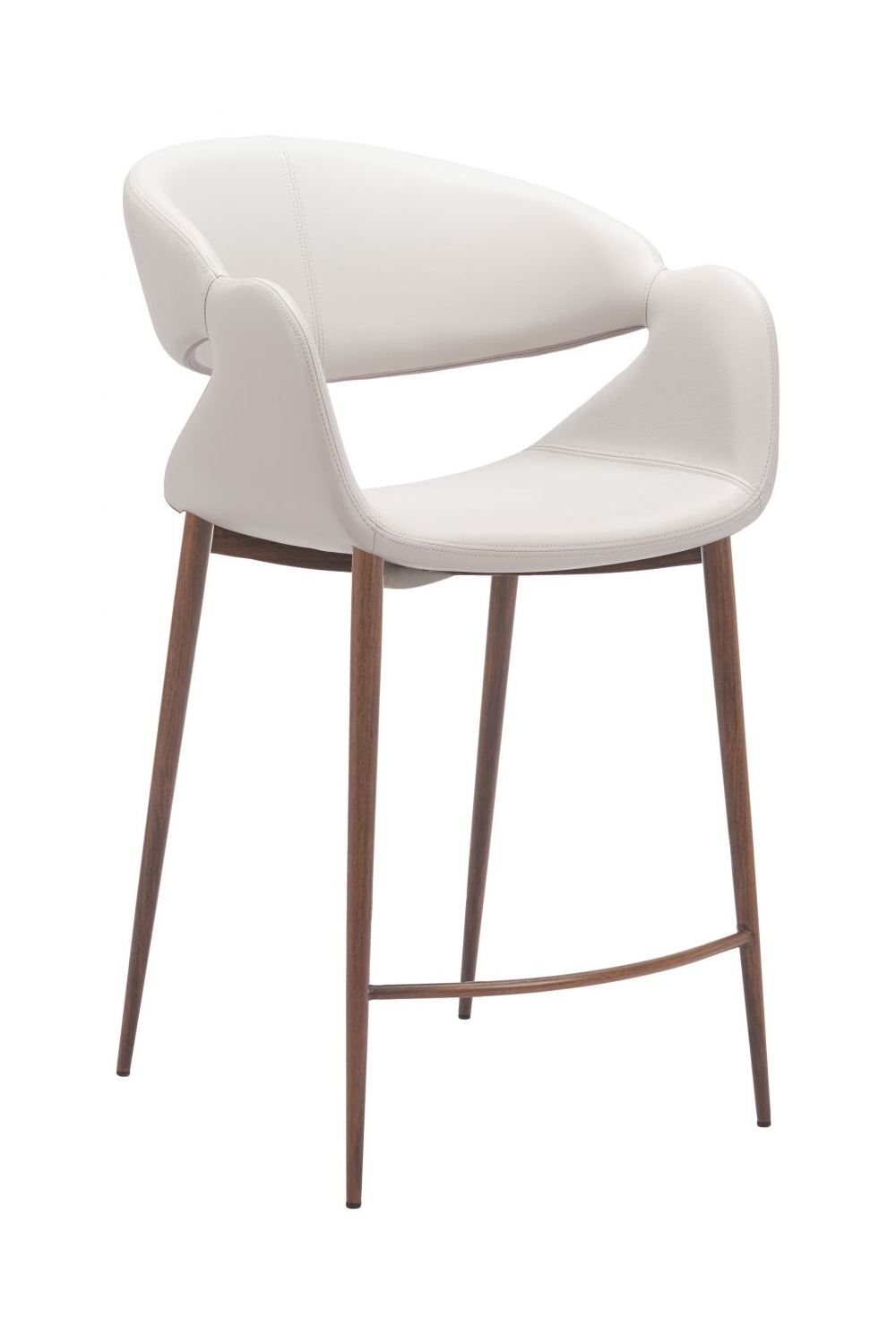   Beige Cut-Out Back Counter Stool | Oroa.com