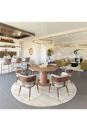   Beige Leather Dining Chair | Oroa.com