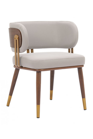   Beige Leather Dining Chair | Oroa.com