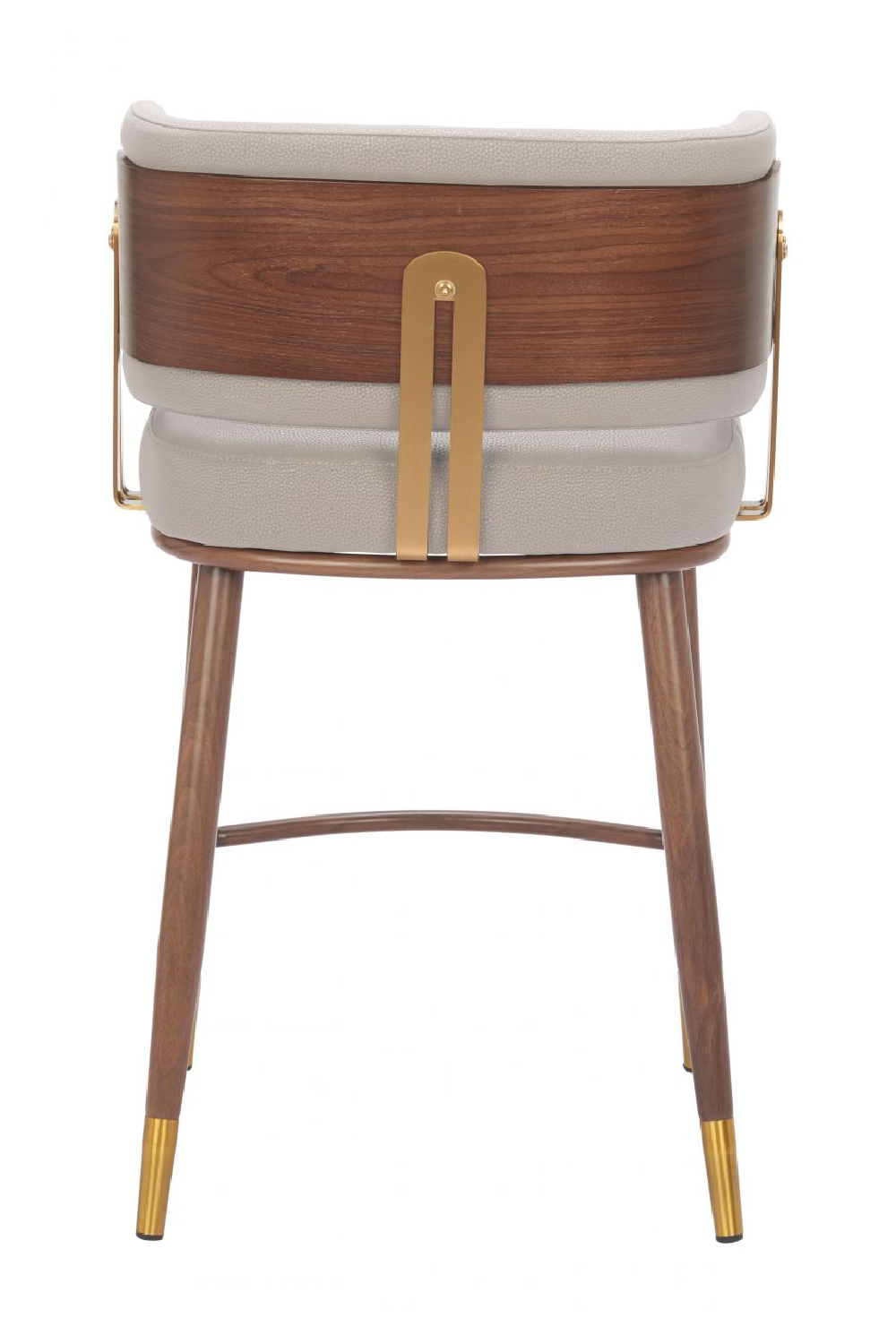   Beige Leather Counter Stool | Oroa.com