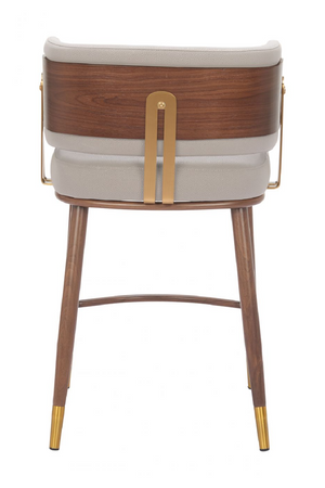   Beige Leather Counter Stool | Oroa.com