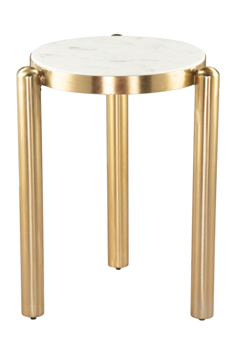   White & Gold Side Table | Oroa.com