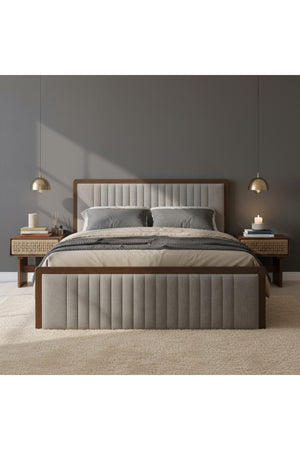   Woven Jute 1-Drawer Nightstand | Oroa.com