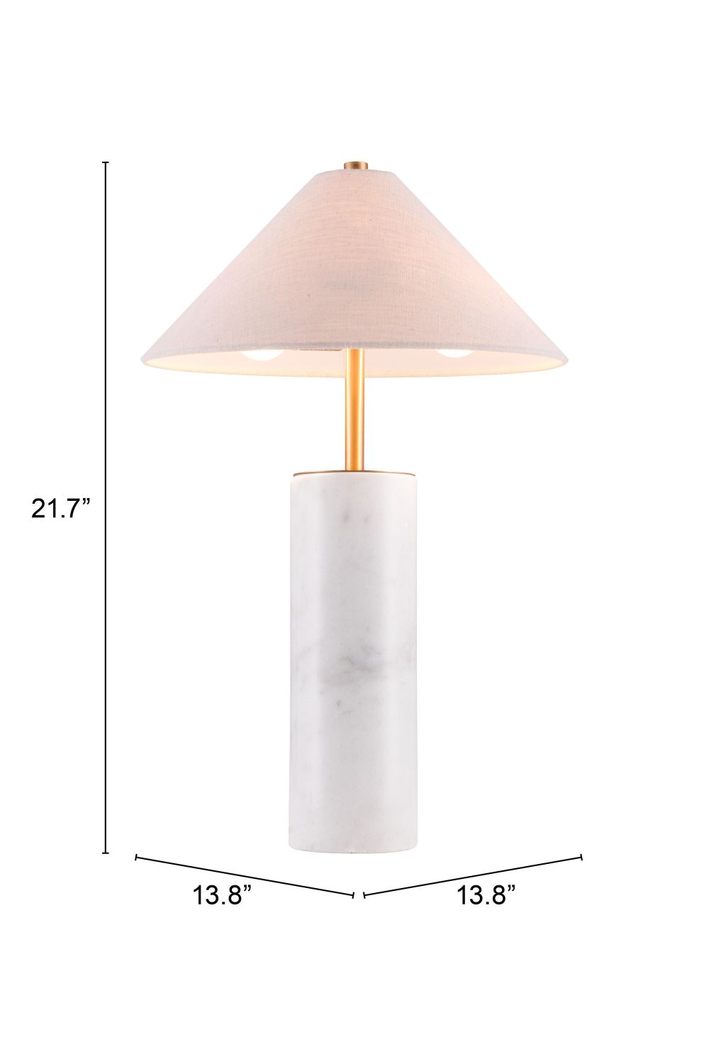   Beige Marble Base Table Lamp | Oroa.com
