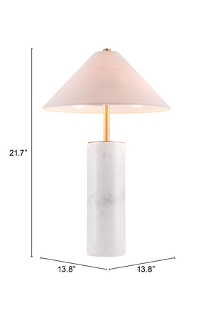   Beige Marble Base Table Lamp | Oroa.com